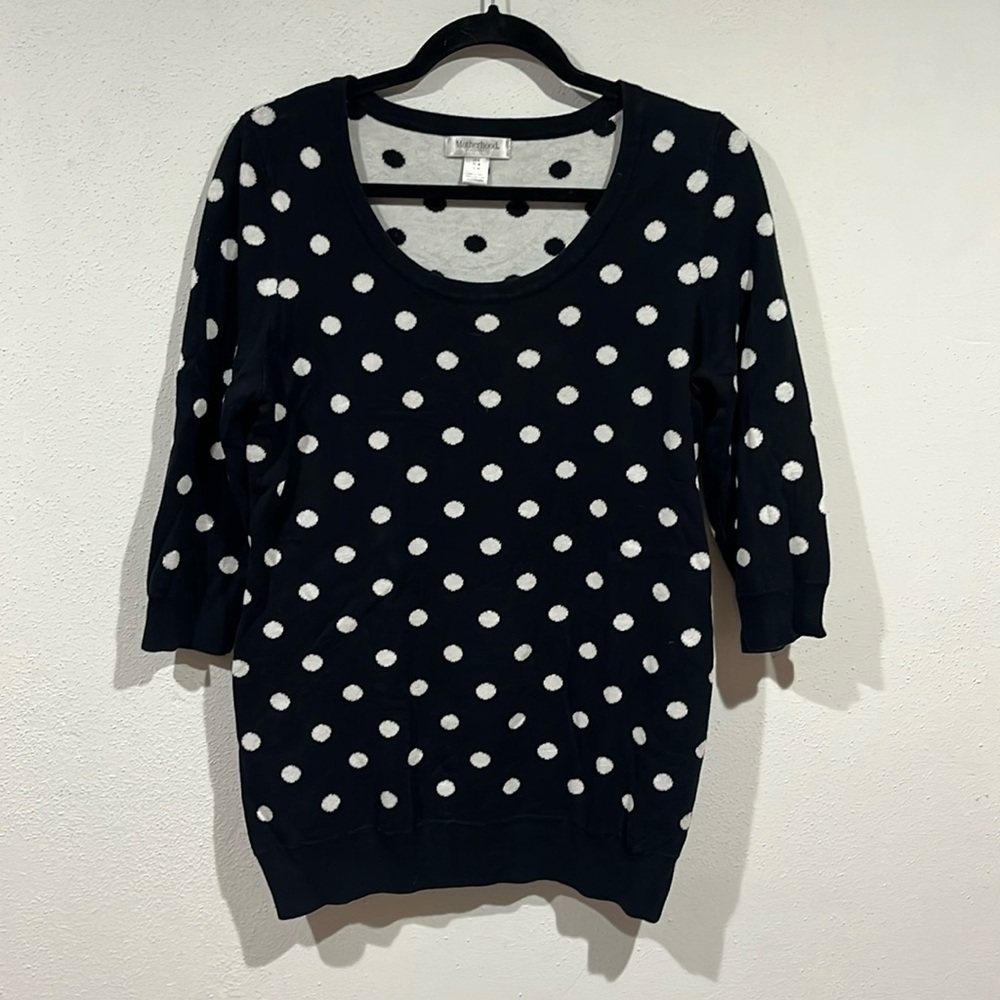 Motherhood Maternity polka dot sweater